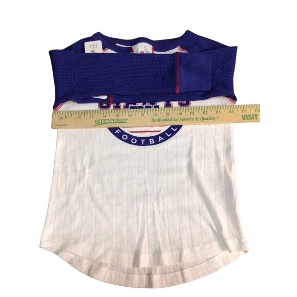 NEW YORK GIANTS NFL TEENS TEAM APPAREL Long Sleeve V Neck MSRP $27.99 Small 6 - Picture 6 of 8